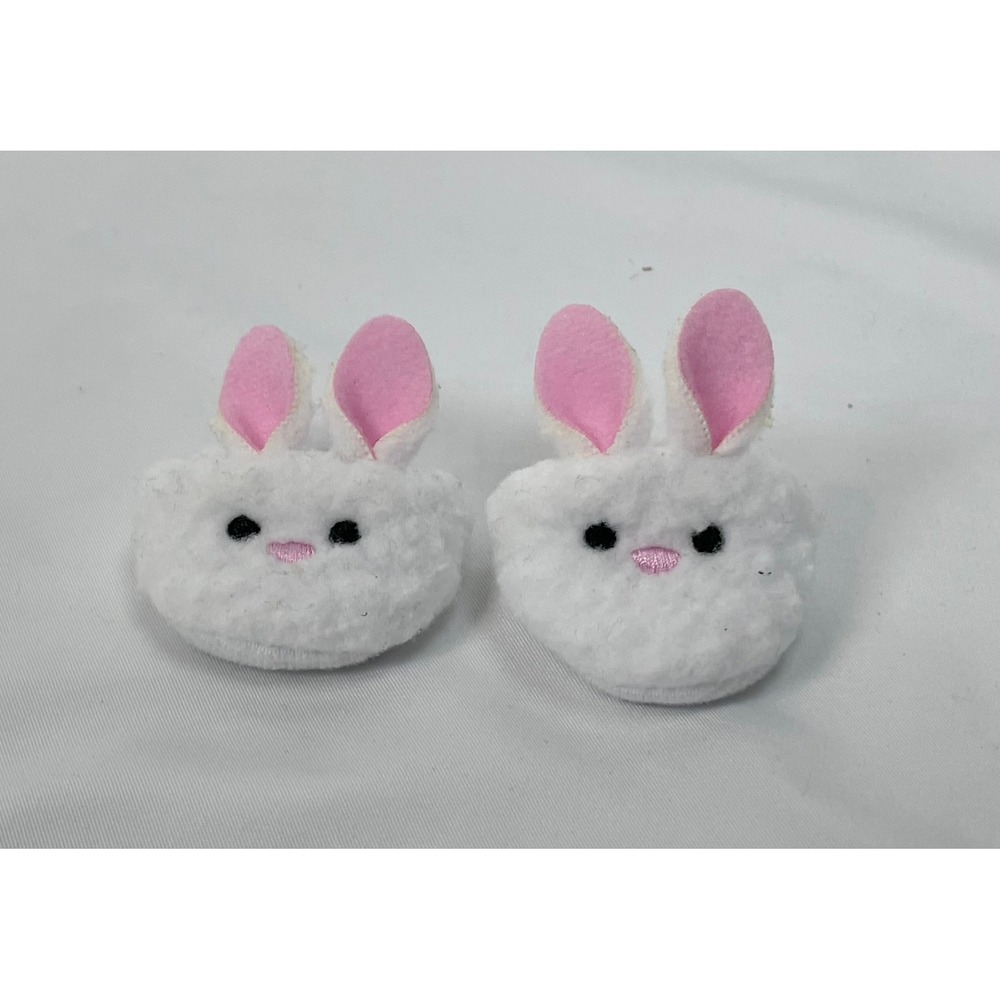 Disney Nuimos Bunny Rabbit White Plush Slippers Shoes